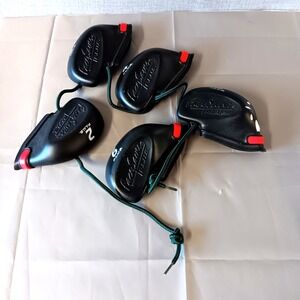 JP Lann Face Saver Plus Iron Headcovers Set 2-6 Vinyl Golf Club Covers Lot